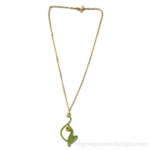 Fashionable Animal Necklace with Crystal Stone, OEM Orders Welcomed